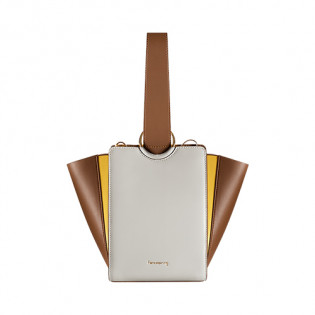 Fantaspring Ring Clutch Brown